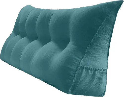 Miniatura 35 de Peachwell Almohada triangular de lectura para reposo en cama, cojín reforzador grande para cabecero, respaldo, almohada de cuña con funda extraíble
