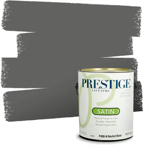 Miniatura 84 de PRESTIGE Paints - Pintura interior e imprimación en uno, 1 galón, cáscara de huevo, pimienta envejecida