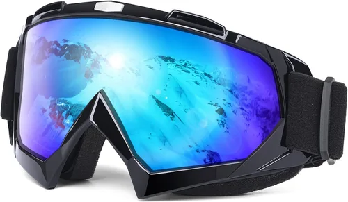 Miniatura 8 de MAMBAOUT Gafas de esquí de nieve para adultos, gafas de snowboard para jóvenes, adolescentes, hombres y mujeres, gafas de moto de nieve de visión