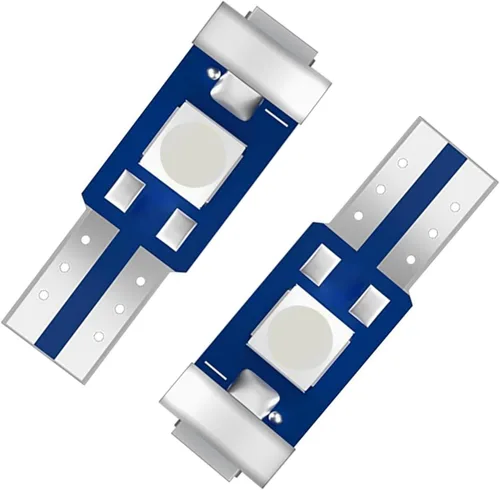 Miniatura 3 de 20 luces LED T5 para tablero de automóvil, súper azul 74 37 2721 PC74 de repuesto con enchufe de bloqueo giratorio, para puerta interior, cúpula