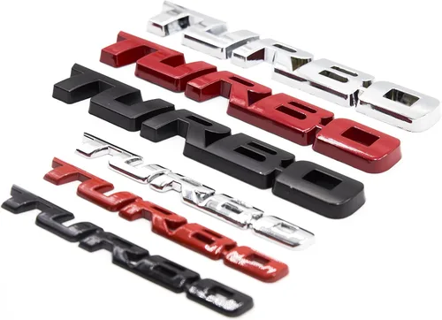 Miniatura 5 de 2 calcomanías de metal pequeño y grande para guardabarros laterales y maletero, automóvil y motocicleta (cromo plateado)