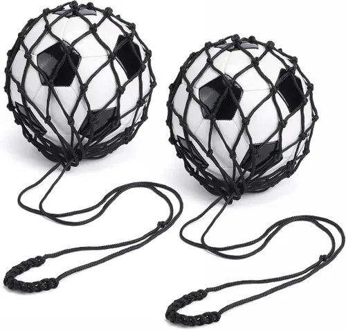 Miniatura 7 de TOBWOLF Football Kick Trainer, Soccer Return Trainer Net Fits Ball Size 3, 4, 5, Hands-Free Soccer Kick Throw Training Aid