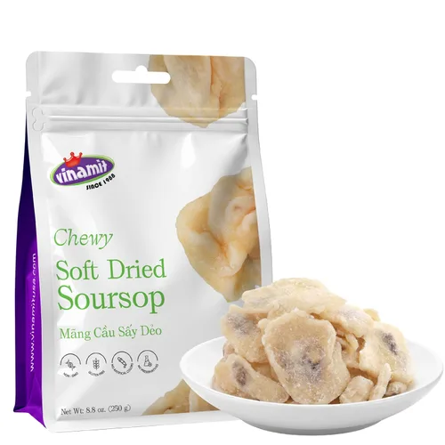 Miniatura 13 de Vinamit Fruta de Guanábana Seca Suave con Chile Bolsa de 3.5 oz Aperitivos de Fruta Exótica Masticables Vegano, Sin Gluten, Sin OMG Alto