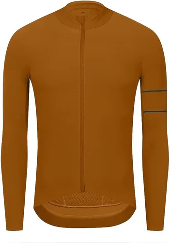 YKYWBIKE Camisetas de ciclismo de manga larga de forro polar para mantener el calor, chaquetas de ciclismo para hombre, suéter de ciclismo de