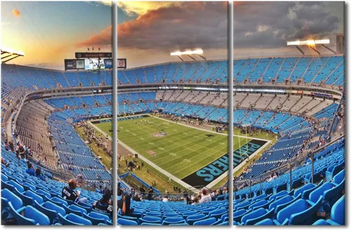 Miniatura 23 de 3 piezas de arte de pared deportivo del equipo de fútbol de los Vikings de Estados Unidos, pinturas de estadios deportivos Minnesota, Estados