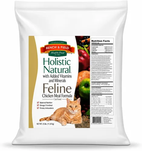 Miniatura 11 de Bench & Field Holistic Premium Alimento seco para gatos, harina de pollo y arroz integral, hecho sin maíz, trigo o soja, para todas las etapas