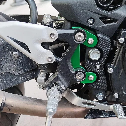 Miniatura 6 de Estriberas para motocicleta Reposapiés trasero ajustable trasero (hacia arriba 0.984 in, atrás 0.512 in) (para vehículo Kawasaki) Z500; NINJA500