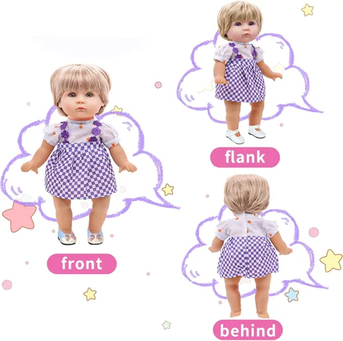 Miniatura 3 de Alive - Ropa de muñeca de bebé, 9 juegos de ropa de muñeca para muñecas de 10, 11 y 12 pulgadas, accesorios para muñeca bebé, bonita tela hecha a