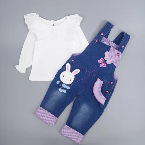 Miniatura 5 de CHUMHEY Conjunto de pantalones para bebé, conjunto de ropa para niña, camisa de dibujos animados lindos