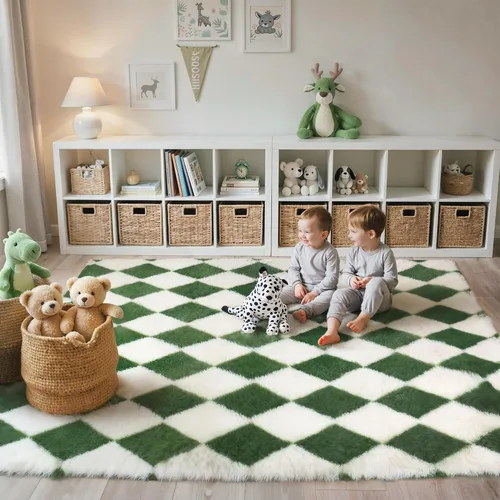 Miniatura 89 de GENIMO Alfombra antideslizante de 2 x 6 pies, lavable para pasillos de cocina, alfombras de cocina modernas abstractas, alfombra ligera de pelo bajo