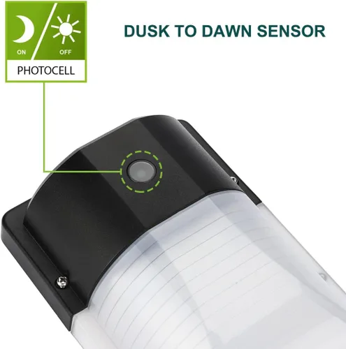 Miniatura 2 de kadision Mini paquete de pared LED con fotocélula del atardecer al amanecer, 13 W, 5000 K, 1430 lm (equivalente incandescente de 100 W), accesorio