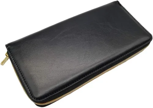 Miniatura 2 de 1 unid cuero tijeras caso peluquero peluquero bolsa accesorios peluquero herramientas de peinado