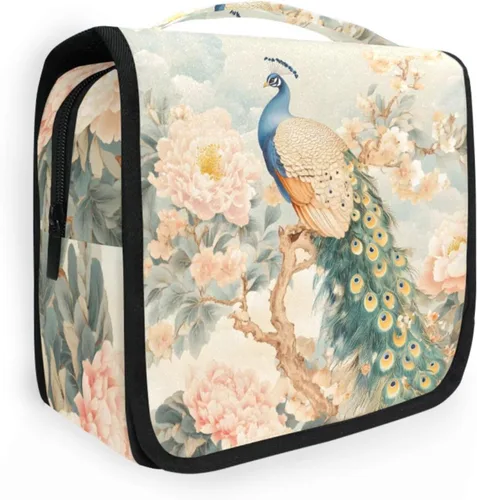 Miniatura 12 de MNSRUU Hanging Toiletry Bag Goth Bats Moons and Stars Travel Makeup bag for Toiletries Portable Travel Toiletry Organizer Cosmetic Bags with Hanging