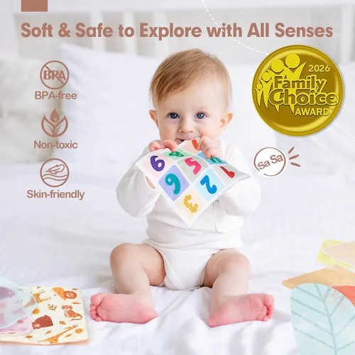Miniatura 6 de hahaland Caja de pañuelos de juguete para bebé, juguetes Montessori de 6 a 12 meses, juguetes Montessori para niños de 6 meses, regalos para bebés
