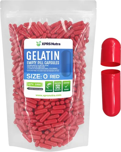 Miniatura 9 de XPRS Nutra Size 0 Empty Capsules - 100 Count Empty Gelatin Capsules - Pills DIY Capsule Filling - Pure Bovine Pill Gel Caps for Do-It-Yourself Rosado