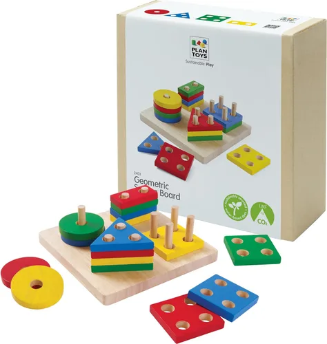 Miniatura 13 de PlanToys® Creative Peg Board juguete de madera para niños de 3 años en adelante Juego educativo Montessori para la imaginación, habilidades