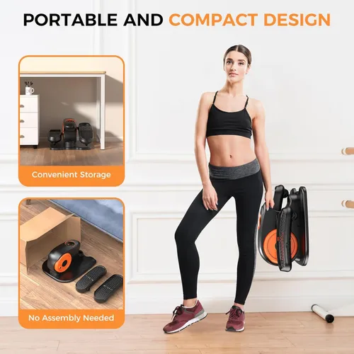 Miniatura 7 de GUGTTR Under Desk Elliptical Machine, 2-in-1 Electric Leg Exerciser for Seniors, Quiet & Compact Pedal Exerciser with Remote, 12 Speed Elliptical