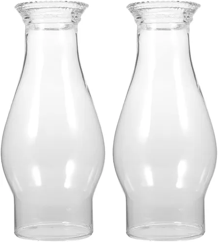 OSALADI Lámpara de aceite de repuesto para chimenea, pantalla de cristal transparente de 3.22 pulgadas, lámpara de queroseno, globo a prueba de