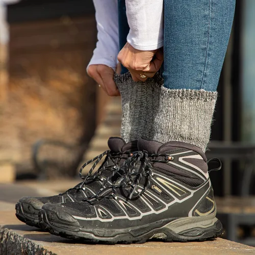 Miniatura 6 de Williamston Alpaca Calcetines Endurance para hombres o mujeres, fabricados en Estados Unidos, cálidos, suaves, lavables a máquina