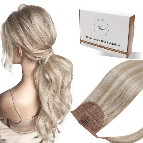 Miniatura 31 de Hetto - Extensiones de cabello humano onduladas con clip, color #2 castaño oscuro, extensiones de cabello humano natural para cabeza completa