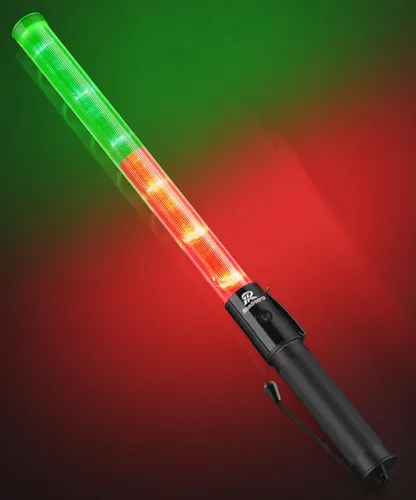 Miniatura 23 de RoadHero Paquete de 6 varitas de tráfico, bastón de control de tráfico LED de 21 pulgadas, varitas de luz de seguridad con 2 modos de parpadeo, Rojo