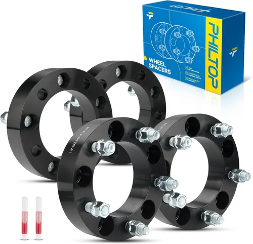 Miniatura 79 de PHILTOP Espaciador de rueda de 4 x 4 de 2 pulgadas, espaciadores de rueda centrados en las lengüetas para Polaris Trail Boss 330 2003-2013, Trail