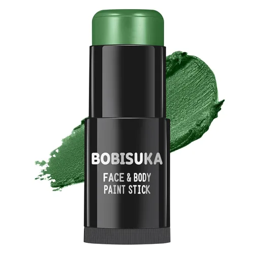 Miniatura 18 de BOBISUKA Palo de pintura facial dorada, impermeable, metálico, dorado, de cuerpo completo, kit de pintura mezclable para Halloween, maquillaje SFX