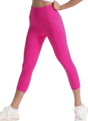 Miniatura 3 de Kcutteyg Pantalones de yoga para mujer, con bolsillos, leggings de cintura alta, para entrenamiento, deportes, correr, pantalones deportivos