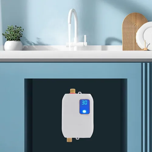 Miniatura 2 de DHBREK Calentador de agua eléctrico sin tanque 110 V 3000 W a pedido Calentador de agua caliente sin fin para el hogar, cocina, baño, temperatura
