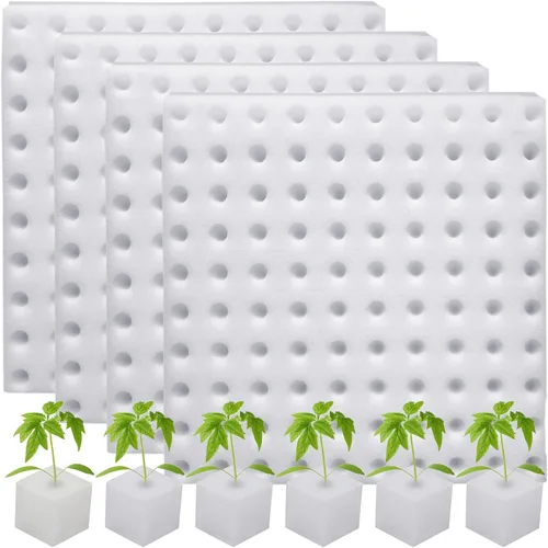 400 esponjas hidropónicas, herramienta de jardinería para plantar sin suelo, esponjas de plántulas, esponja de cultivo de invernadero para