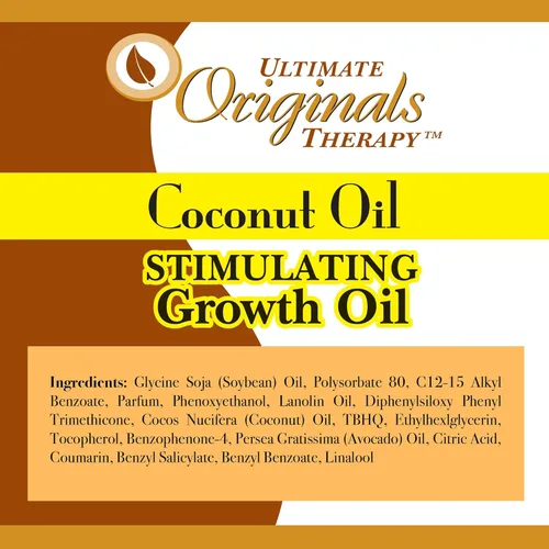 Miniatura 2 de Originals by Africa's Best Aceite de coco terapéutico estimulante del crecimiento, penetra y rejuvenece el cabello, la piel y las uñas para hidratar