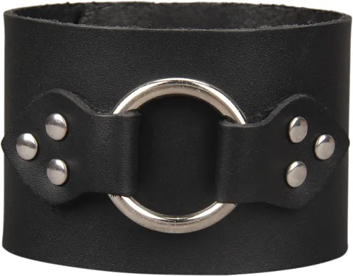 Miniatura 40 de Jeilwiy Pulseras de cuero punk para hombres, pulseras hechas a mano, brazalete ancho, joyería trenzada, color negro y marrón, ajustable, regalos