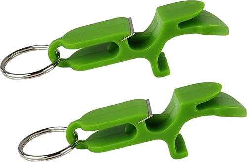Miniatura 14 de Llavero abridor de botellas de cerveza con escopeta de cerveza, paquete de 2, color negro, herramienta de disparo de cerveza, ideal para fiestas