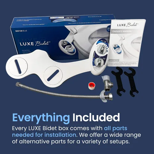 Miniatura 2 de Luxe Bidet Neo 120 (serie elite). Boquilla de autolimpieza. Accesorio de bidé mecánico no eléctrico de agua dulce para baño con fuertes válvulas