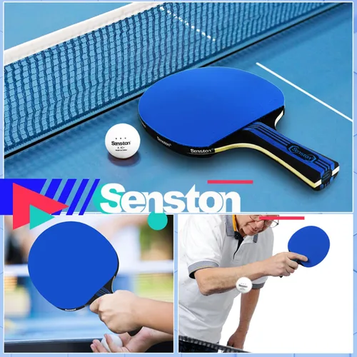 Miniatura 6 de Senston Paletas de ping pong para entretenimiento o competición - Juego de paletas de ping pong con velocidad avanzada, control