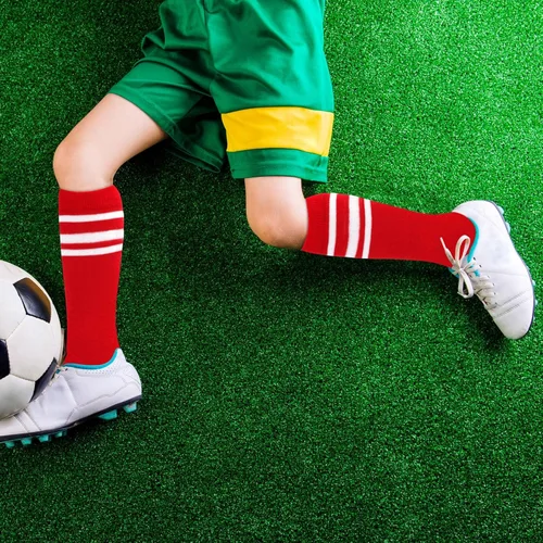 Miniatura 2 de Calcetines de fútbol para niños, calcetines de fútbol para niñas, calcetines de fútbol para niños, calcetines de tubo con rayas para niños pequeños