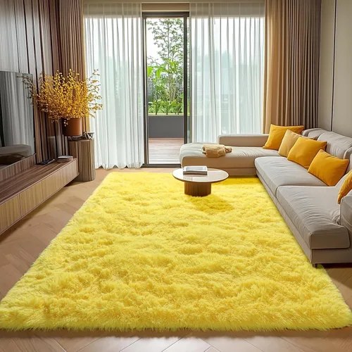 Miniatura 160 de ONASAR - Alfombra de pasillo negra de 2 x 6 pies, esponjosa, lavable, ultrasuave, afelpada, peluda, tapete para bebés, dormitorio de niños, armario