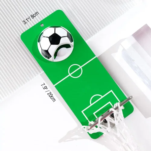 Miniatura 7 de Arola Abrebotellas magnético de fútbol, abridor de pared de metal extraíble con colector de tapas, regalo para amantes del fútbol, amantes