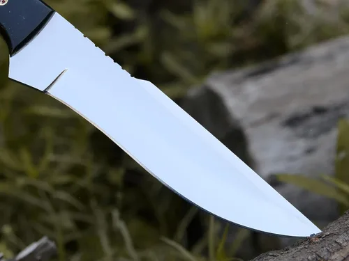 Miniatura 5 de HMC - Cuchillos de caza hechos a mano con hoja fija de acero inoxidable pulido D2, cuchillo de caza de ciervos de espiga completa para hombres