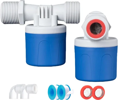 Miniatura 10 de Válvula de flotador de agua automática roscada NPT de 1 pulgada, válvula de control automático de nivel de agua de PVC resistente para canal de agua