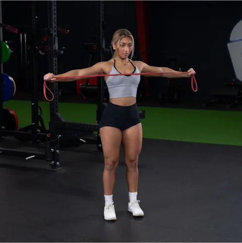 Miniatura 8 de Titan Fitness Bandas de látex ligeras de 41 pulgadas, bandas de dominadas, juego de bandas de resistencia para entrenamientos, fitness