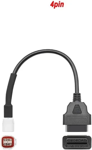 Miniatura 2 de Adaptador de diagnóstico de 4 pines a OBD2 escáner de motocicleta apto para YA motocicleta ATV YZF R1 R6 XSR-700 conector macho de 4 agujas