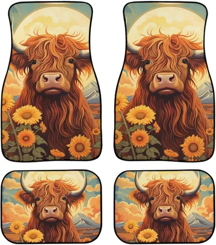 Miniatura 22 de Showudesigns Alfombrillas de automóvil de colibrí, accesorios para asiento delantero y trasero, alfombrillas de ajuste universal para SUV, camiones