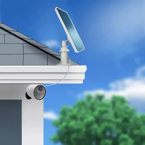 Miniatura 7 de JJMASEE Panel solar para cámara de seguridad SimpliSafe al aire libre y serie 2, cargador solar impermeable para cámara exterior SimpliSafe