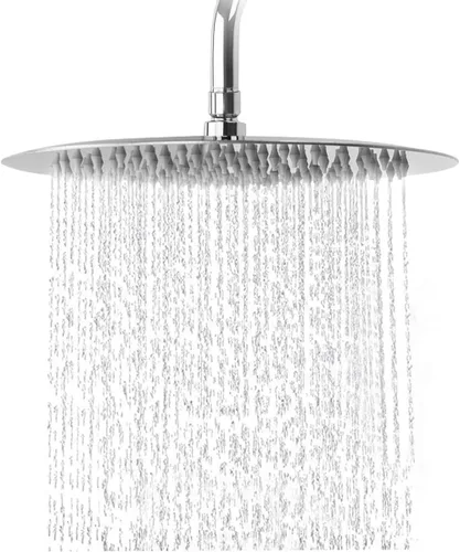 Miniatura 10 de NearMoon Cabezal de ducha de lluvia, diseño ultra fino - aumento de presión, experiencia genial, lluvia de alto flujo, acero inoxidable