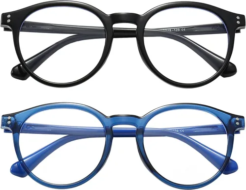 Miniatura 2 de FANNYGO Paquete de 2 Gafas de Bloqueo de Luz Azul para Niños para Niñas y Niños, Gafas Transparentes de Bloqueo de Computadora para Niños y Niñas