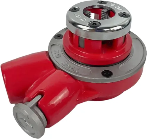 Miniatura 9 de (R) Herramienta de roscado de tuberías con mango de trinquete 3 muere 1/2 ", 3/4", 1" (NPT) fontanería