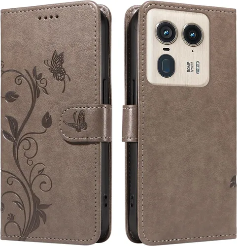 Miniatura 158 de Funda para Motorola Moto E22/E22i, piel sintética, con tarjetero y correa para la muñeca, a prueba de golpes, funda magnética para Motorola Moto Rojo