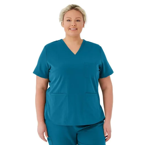 Miniatura 31 de ave. Lex - Blusa médica para mujer, estilo túnica, tela elástica en 4 direcciones, cómoda, de fácil cuidado, uniformes médicos para mujer