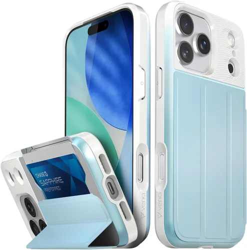 Miniatura 28 de VENA vCommute Funda tipo cartera compatible con Apple iPhone 14 (15.5 cm), funda de cuero con tapa plegable, tarjetero con función de soporte